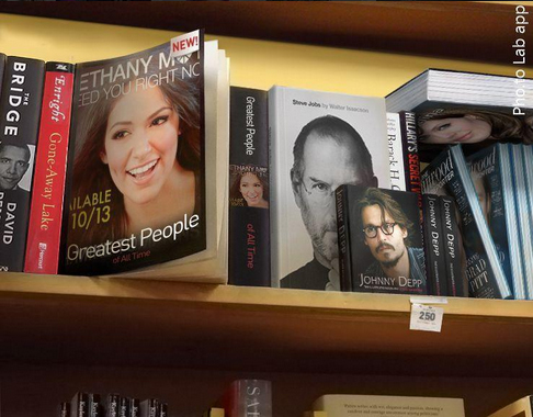 Get on the bestseller book cover with this unusual photo frame