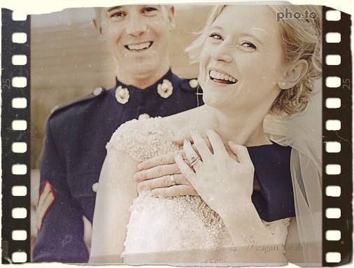 'Retrify' your wedding photo with this film effect.