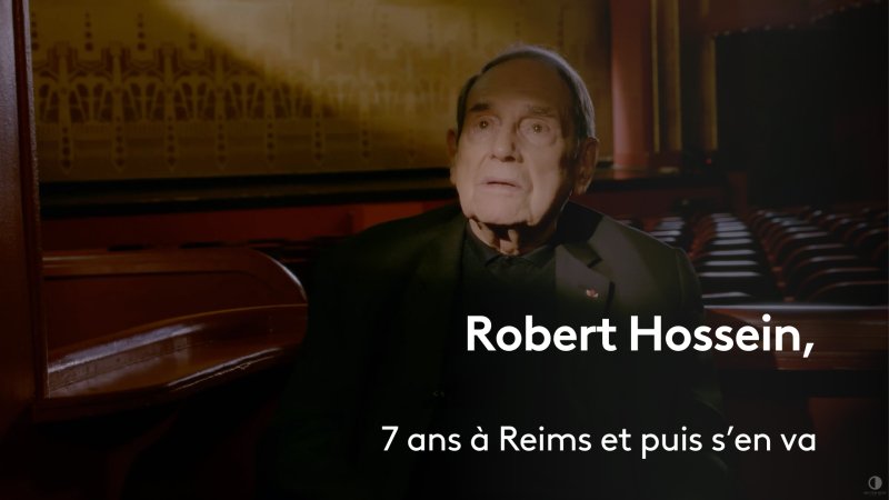 Robert Hossein, sept ans à Reims et puis s'en va - vidéo undefined - france.tv