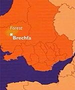 Brechfa location map