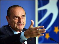 French President Jacques Chirac