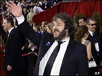 The Lord of the Rings director Peter Jackson on the red carpet