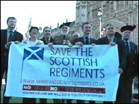 Save the Scottish Regiments campaigners