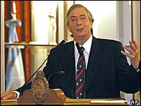 Argentine President Nestor Kirchner