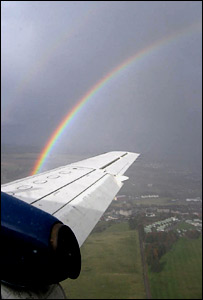 A rainbow over Aberdeen