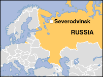 Severodvinsk map