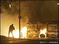 Rioting in Toulouse in November 2005