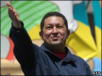 Hugo Chavez in Chile, 10 Nov