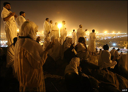 Pilgrims on Mount Arafat