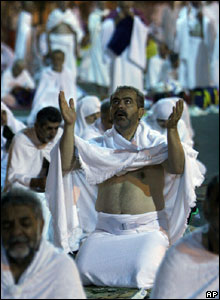 Pilgrim on Mount Arafat