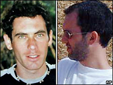 Eldad Regev (left) and Ehud Goldwasser - file photos