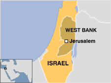 Map showing Jerusalem