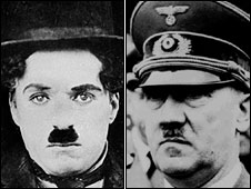 Charlie Chaplin and Adolf Hitler