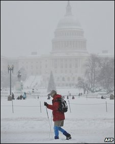 Snow in Washington DC, US (19 December 2009)