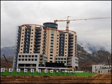 Family reunion centre under construction in Kumgang, North Korea (file image)