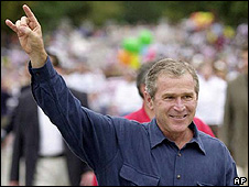 George W Bush in Texas in 2000