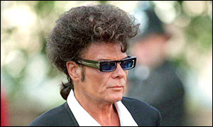 Gary Glitter who was jailed in 1999