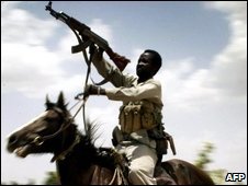 File pic of Sudanese Janjaweed fighter