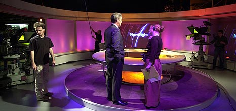 The Newsnight set