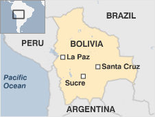 Map of Bolivia