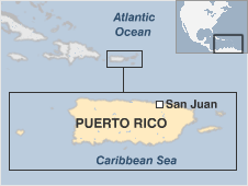 Map of Puerto Rico