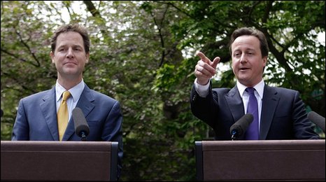 Nick Clegg and David Cameron