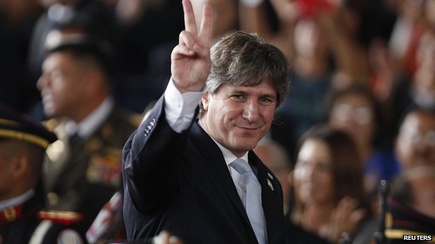 Amado Boudou in San Salvador June 2014