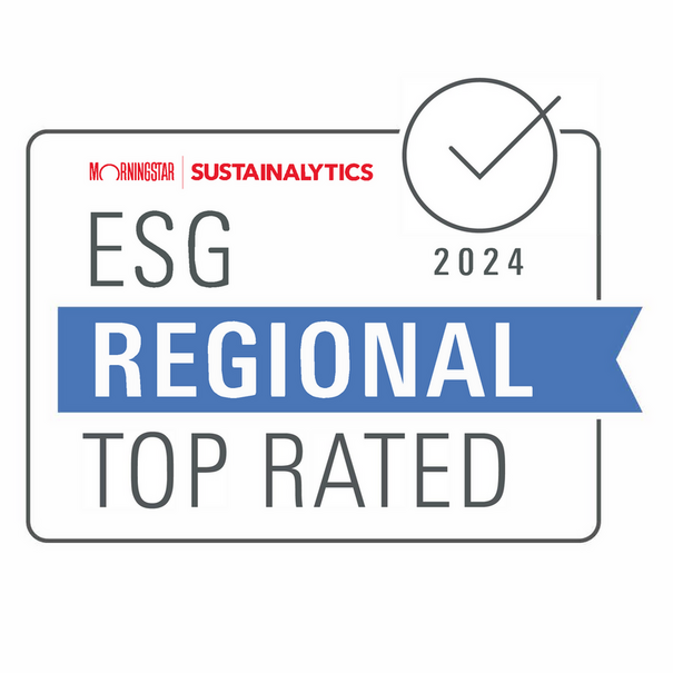 Sustainalytics Regional top rated logo