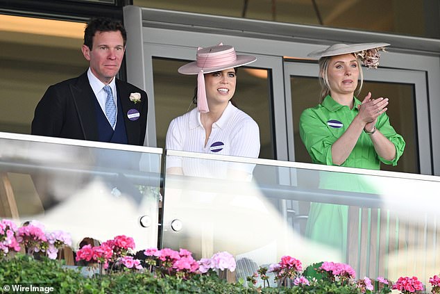 She brushed shoulders with various royals at Ascot, including Princess Eugenie and her husband Jack Brooksbank