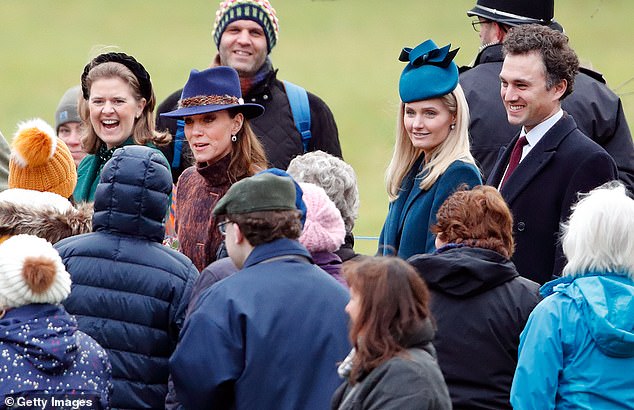 Lucy and Thomas van Straubenzee joined the Royal Family for the Sunday service at the Church of St Mary Magdalene on the Sandringham estate in 2020