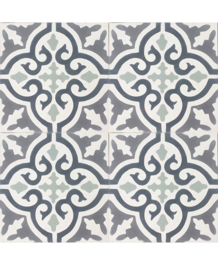 Cuba Verde Rojo Encaustic Tiles