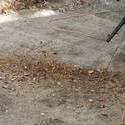 9849   Man operating a leaf blower