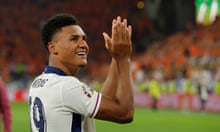Ollie Watkins applauds the crowd after the Euro 2024 semi-final
