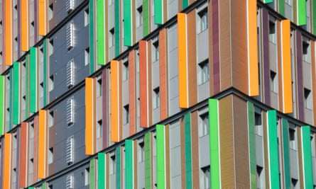 Emily Bowes Court student building in Hale Village, Tottenham Hale, London.