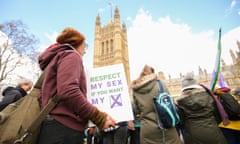 A protest from the Respect my Sex if you want my X campaign, Westminster, london, on Saturday 2 April.