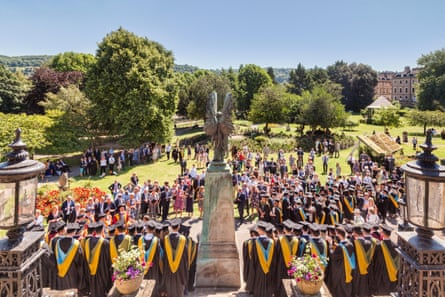 a graduation at the University of Bath.