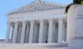 FILE - The Supreme Court is seen, July 1, 2024, in Washington. The Supreme Court shut down a long-shot push from Missouri Monday, Aug. 5, seeking to remove a gag order in former President Donald Trump's hush-money case and delay his sentencing in New York. (AP Photo/Mariam Zuhaib, File)