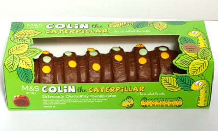 Colin the caterpillar cake by M&S marks and spencer kids cake has been replicated by Aldi