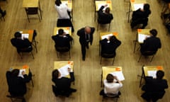 Pupils sitting an exam