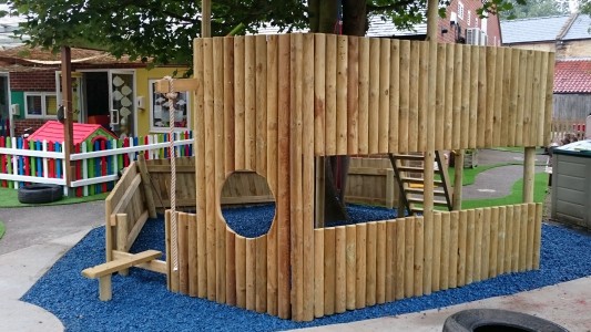 Bespoke pirate ship play area