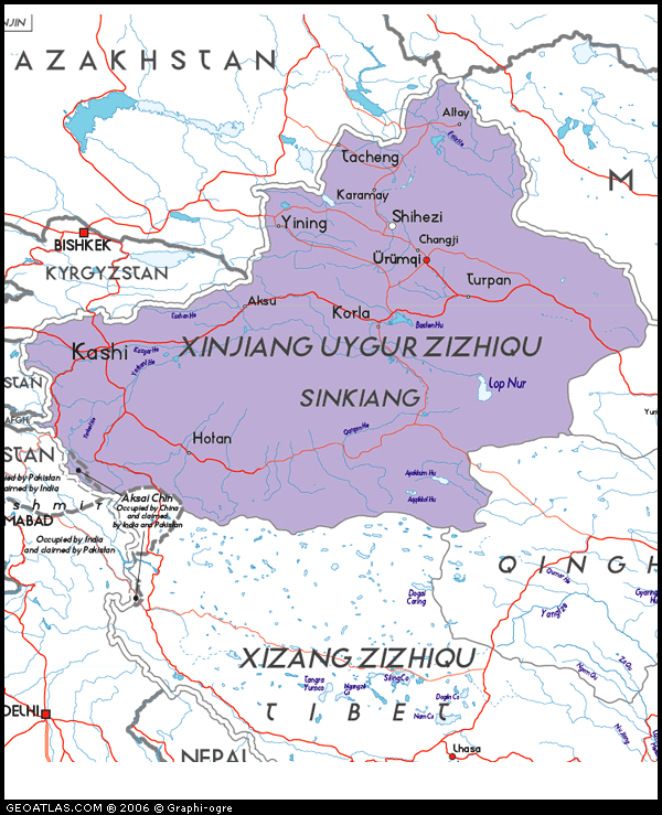 Map Xinjiang