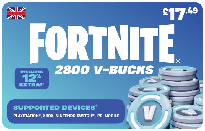 Fortnite 2800 V-Bucks 17.49