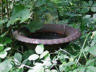 cast iron birdbath