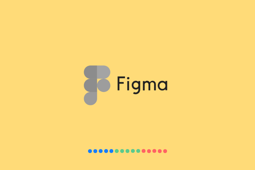 Figma app logga på gul bakgrund