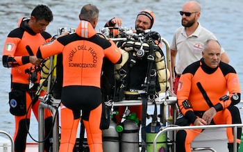 Specialist divers have been searching 'centimetre by centimetre' within the sunken Bayesian