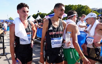 Emile Cairess (right) produced GB's best performance in an Olympic marathon for 40 years