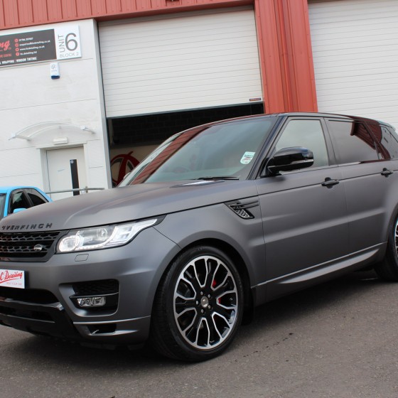 Range Rover Sport Overfinch – Matte Dark Grey Vinyl Wrap