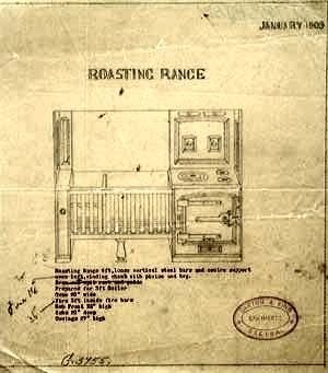 Roasting range drawing