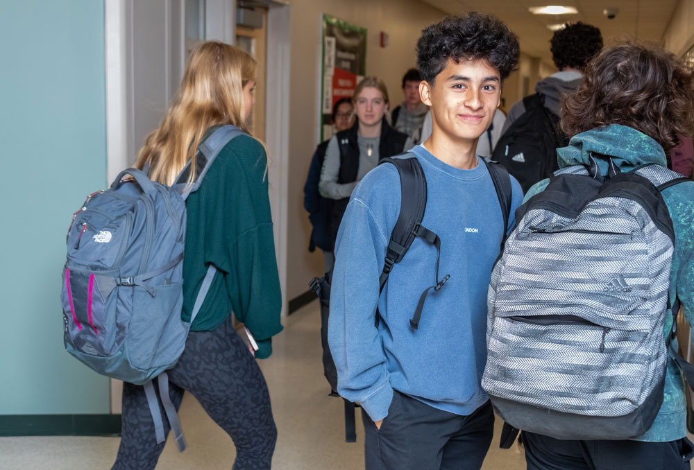 Boy in Hallway - Fall 2022