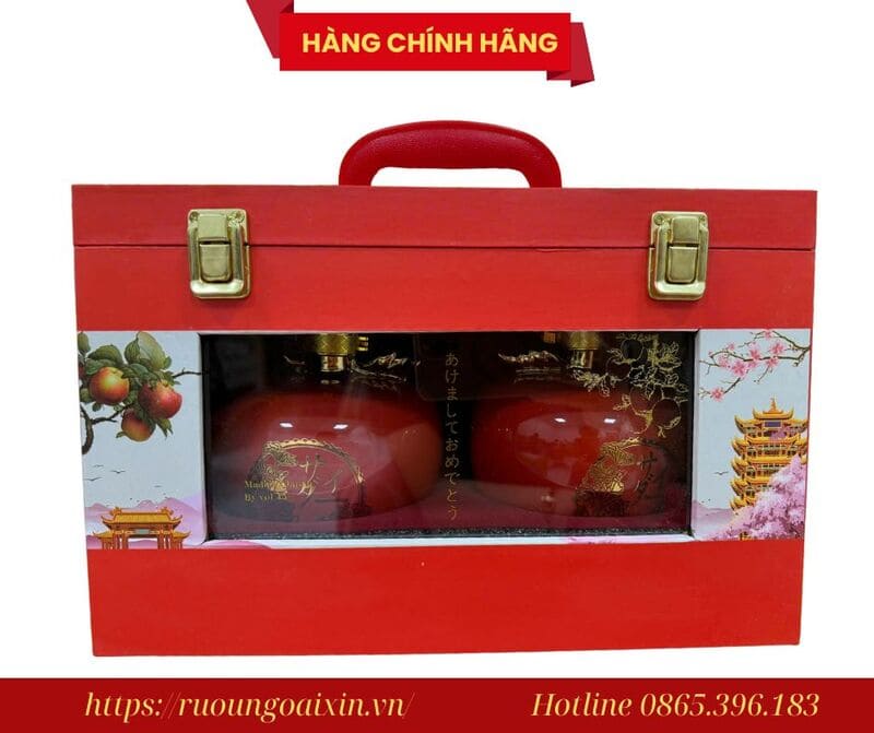 Cặp Rượu Hình Quả Táo Chính Hãng